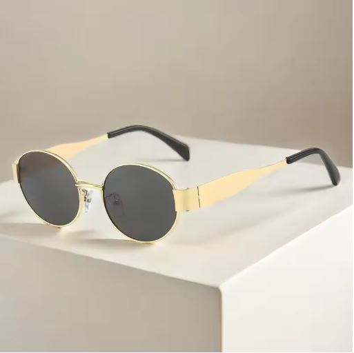 Retro Metal Oval Sunglasses