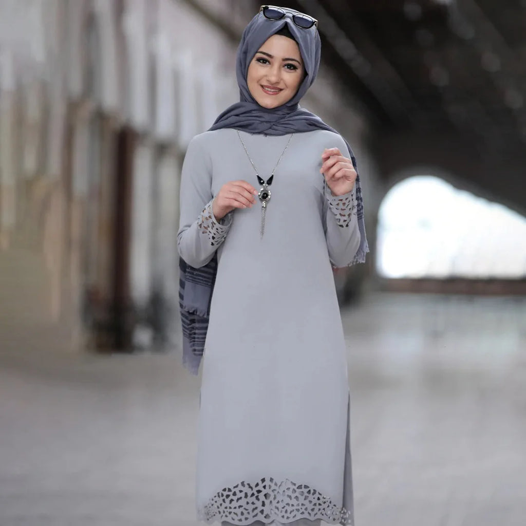 Chiffon Muslim Abaya Set