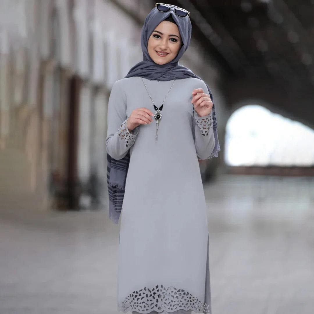 Chiffon Muslim Abaya Set