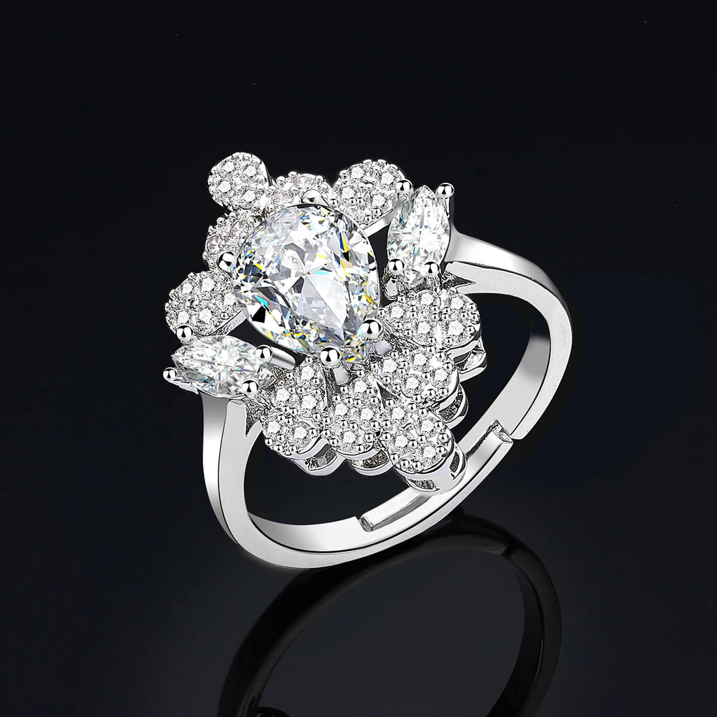 Luxury 4 Piece CZ Bridal Jewelry Set