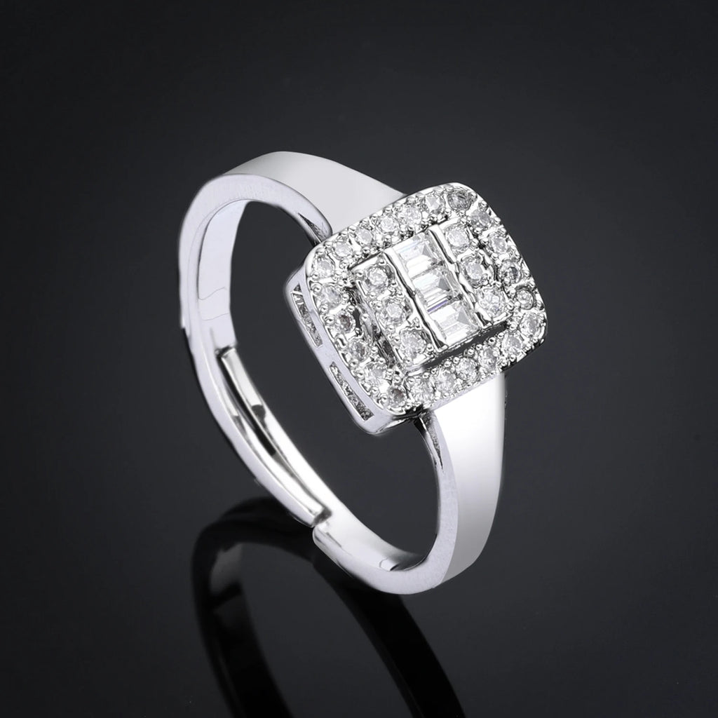 Luxury Zirconia Flower Pendant Bridal Jewelry Set