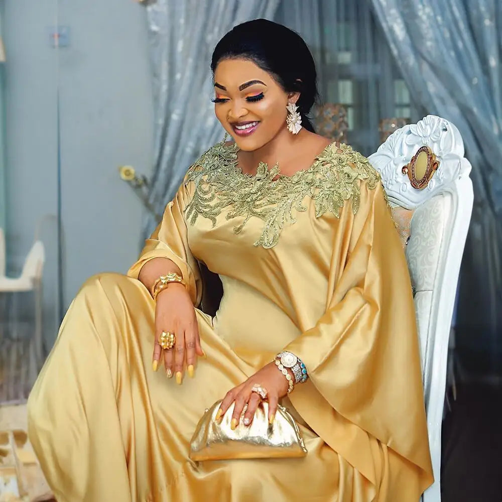 African Muslim Maxi Abaya Dress