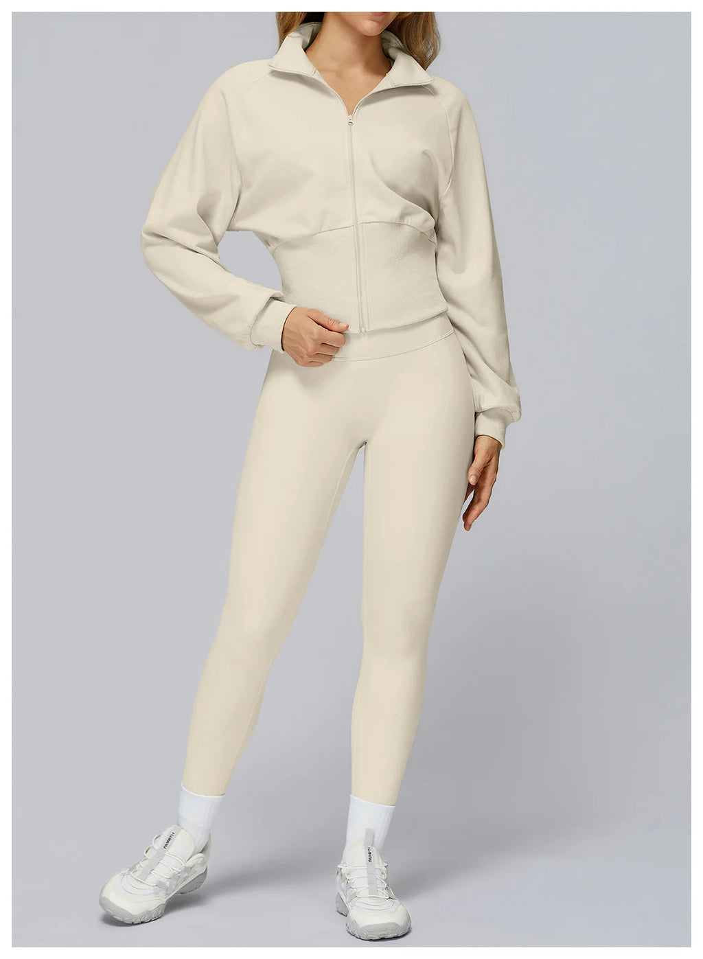 Loose Fit Zip Up Sports Jacket