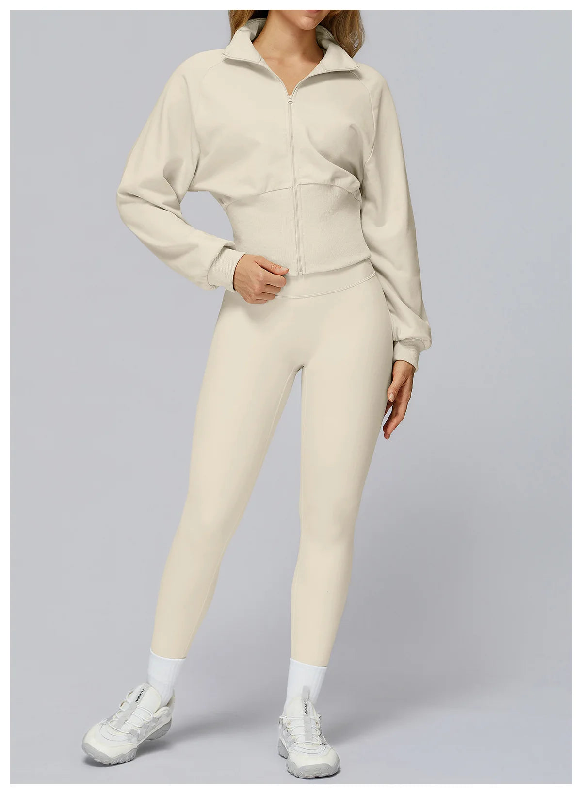 Loose Fit Zip Up Sports Jacket