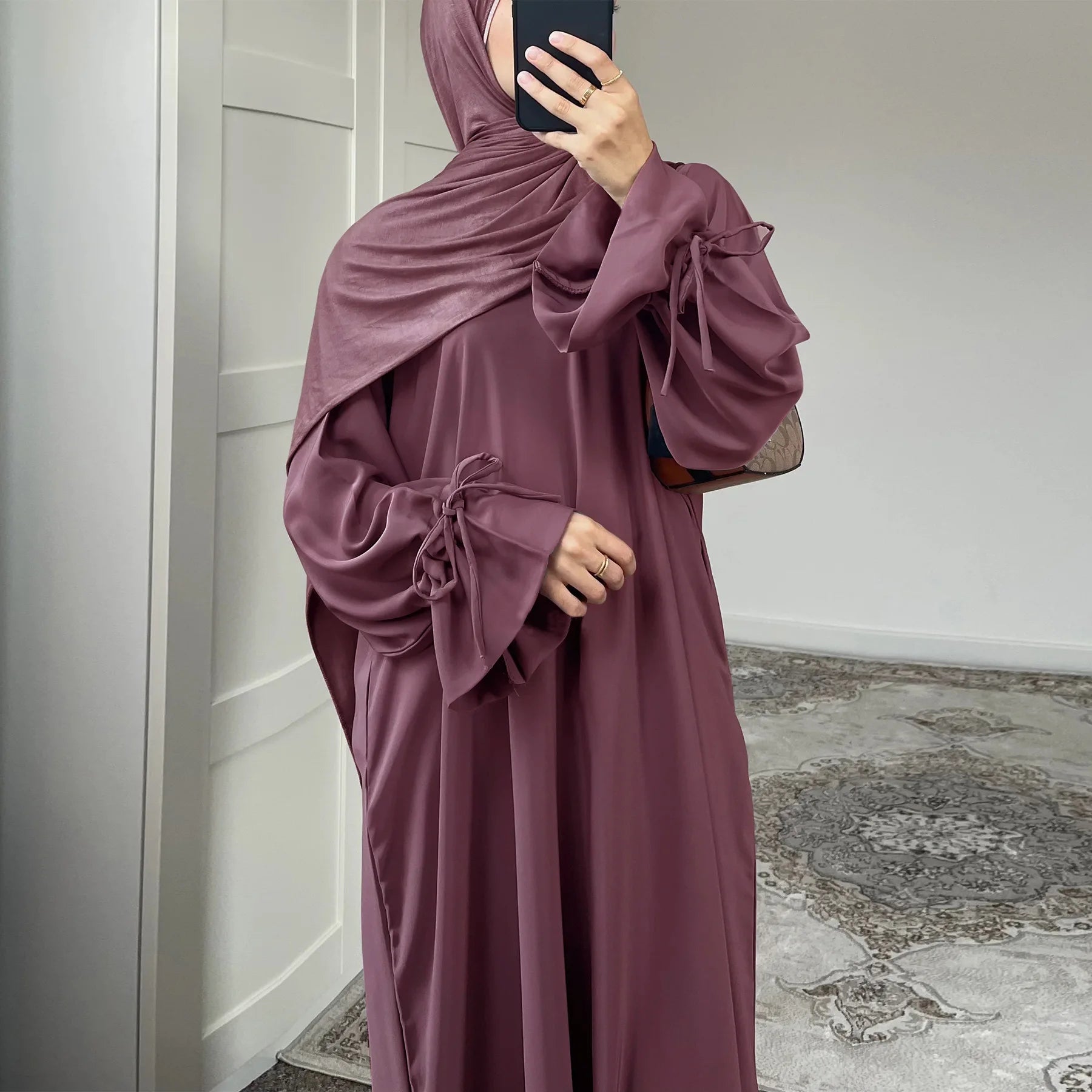 Elegant Dubai Plain Abaya