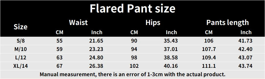 High Waisted Flared Pants