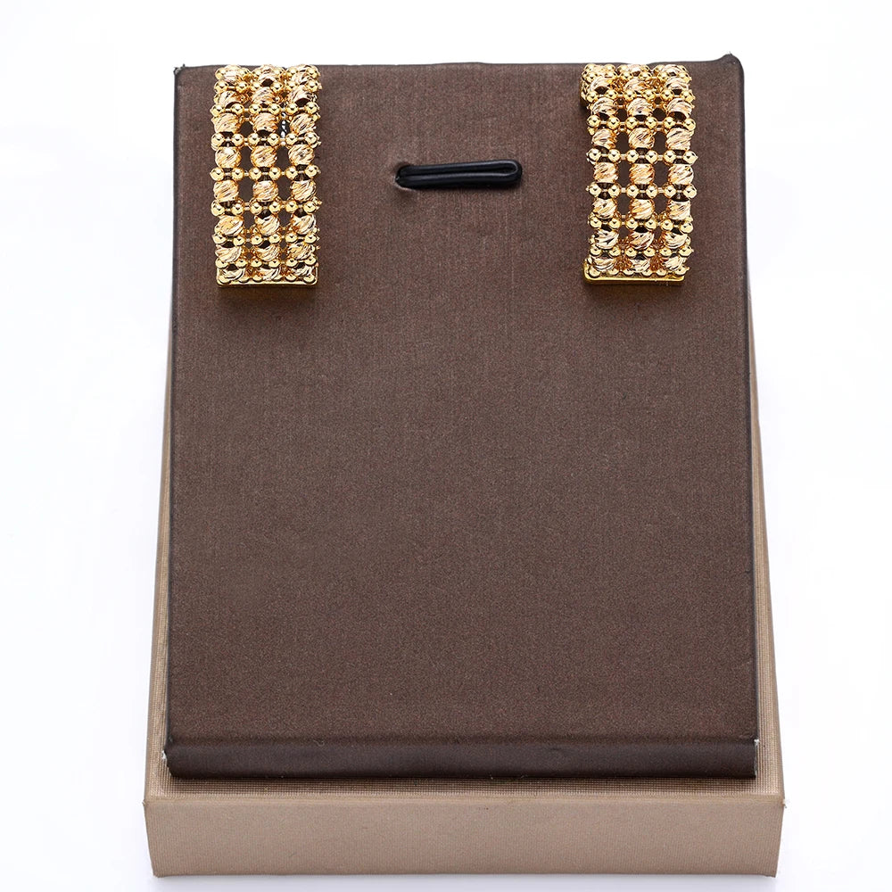 Luxury Gold Plated Bridal Jewelry Set