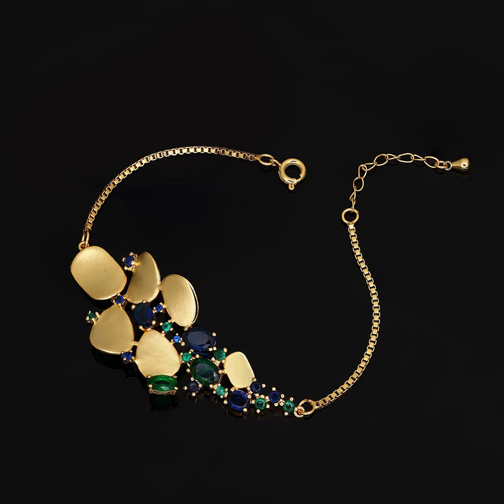 Dubai Saudi Arabia Gold Plated 4 Piece Pendant Jewelry Set