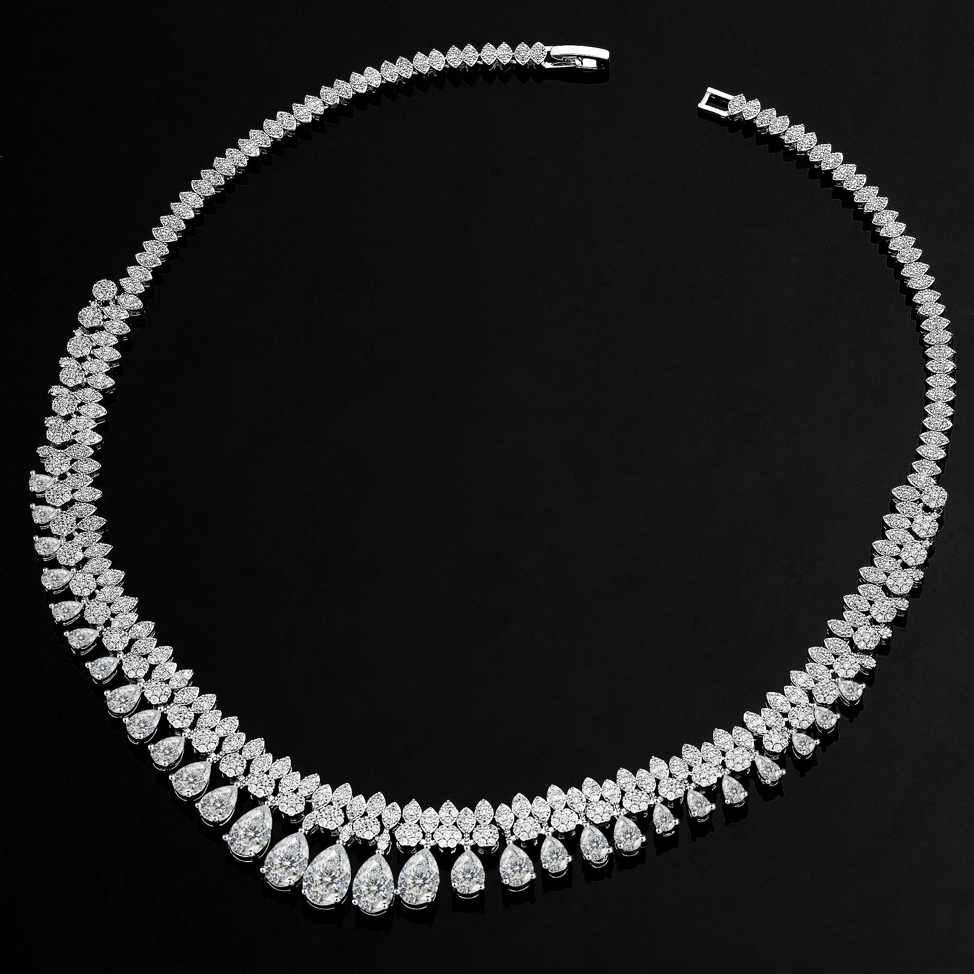 Luxury White Cubic Zirconia Bridal Jewelry Set