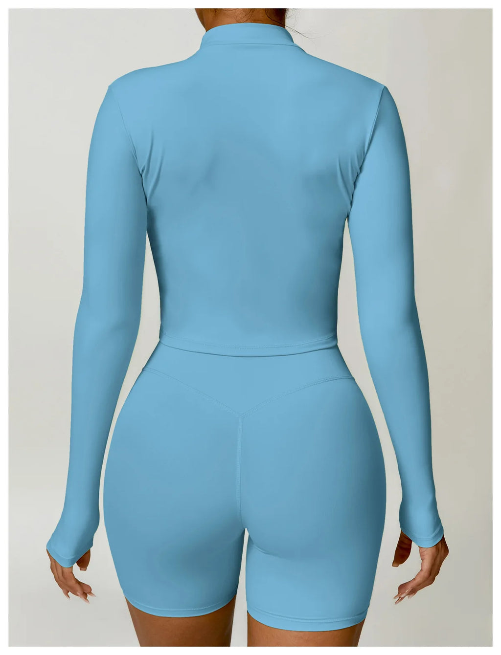 Fitted Zip Up Fitness Yoga Jacket