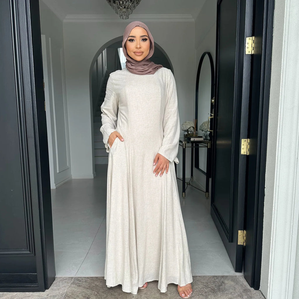Plain Elegant Abaya Dress