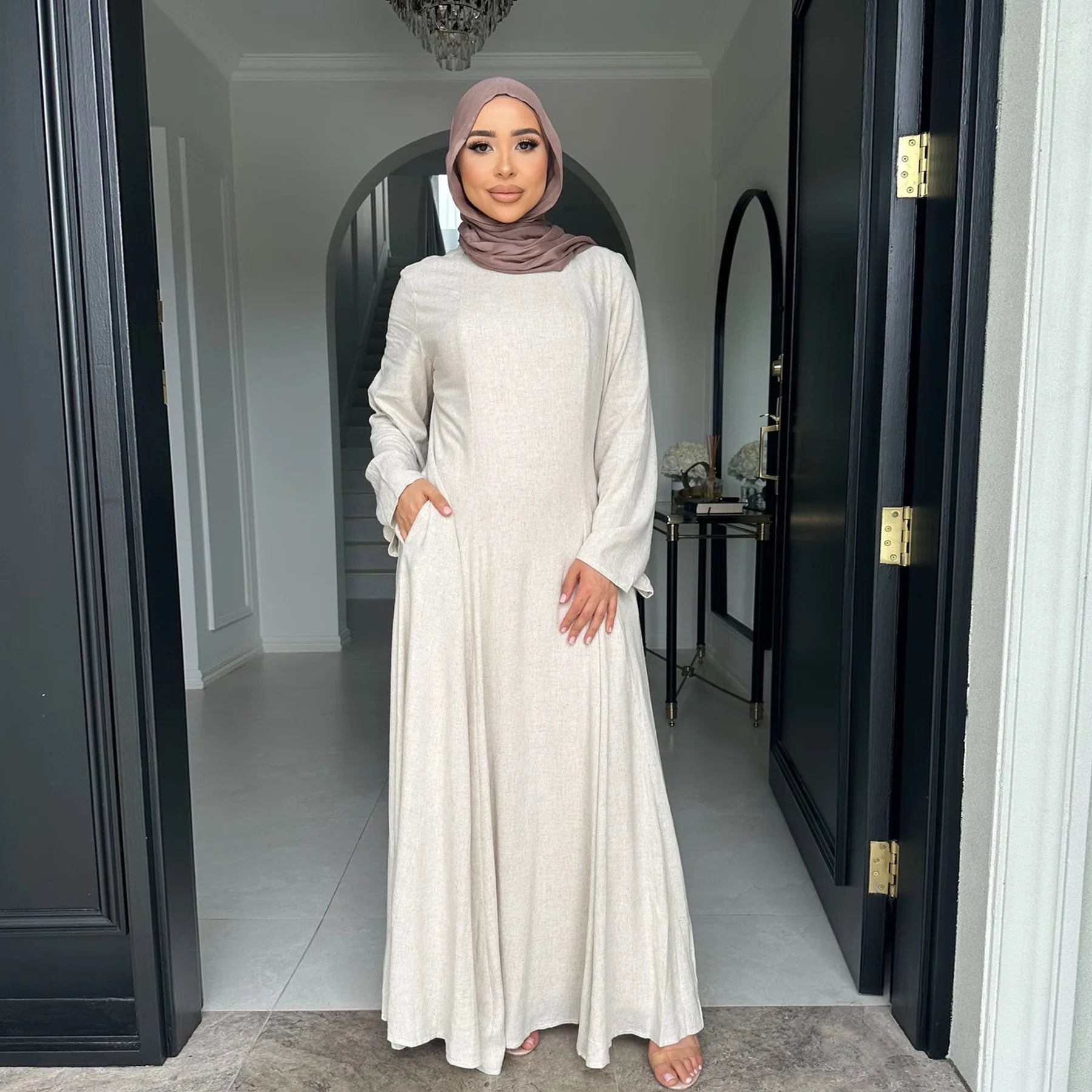 Plain Elegant Abaya Dress