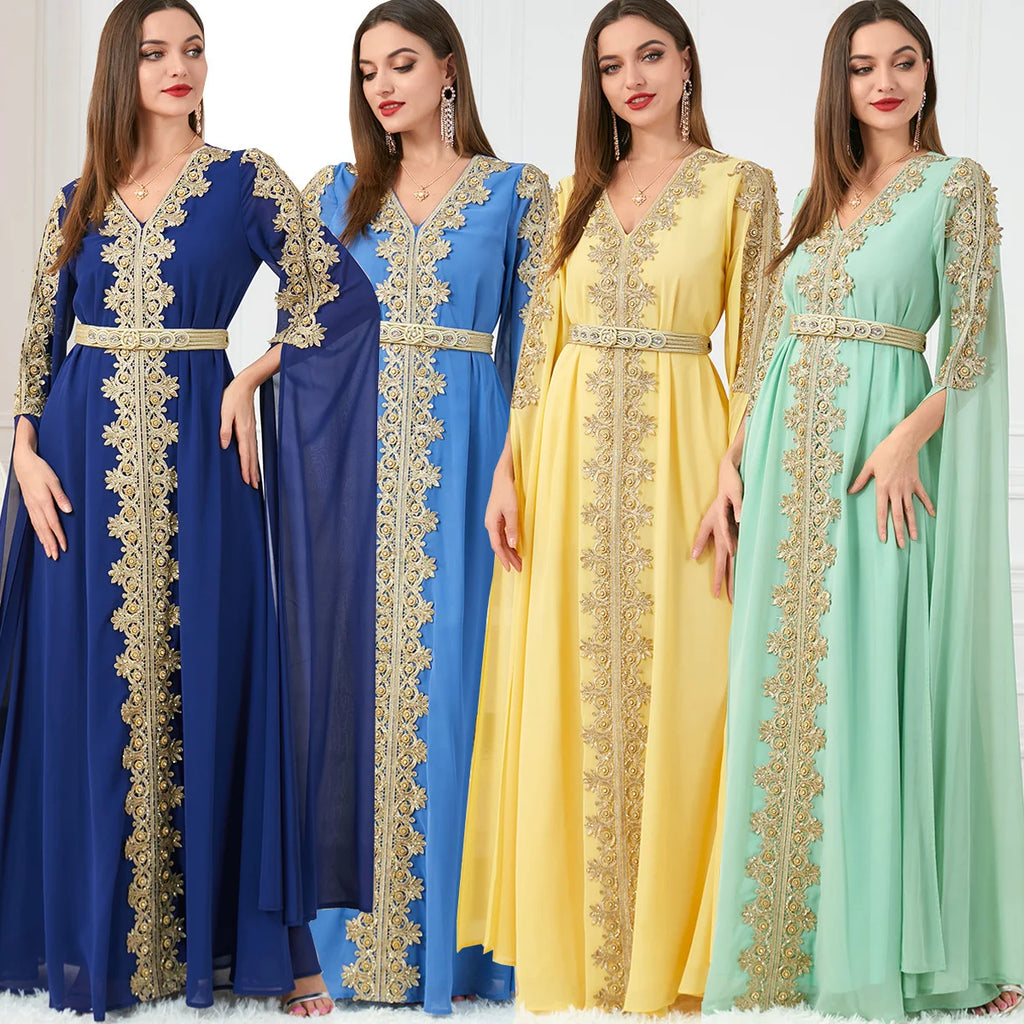 Moroccan Party Abaya Dress