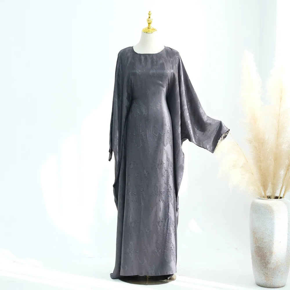 Luxury Satin Abaya Dress