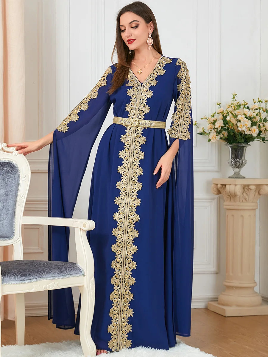 Moroccan Party Abaya Dress