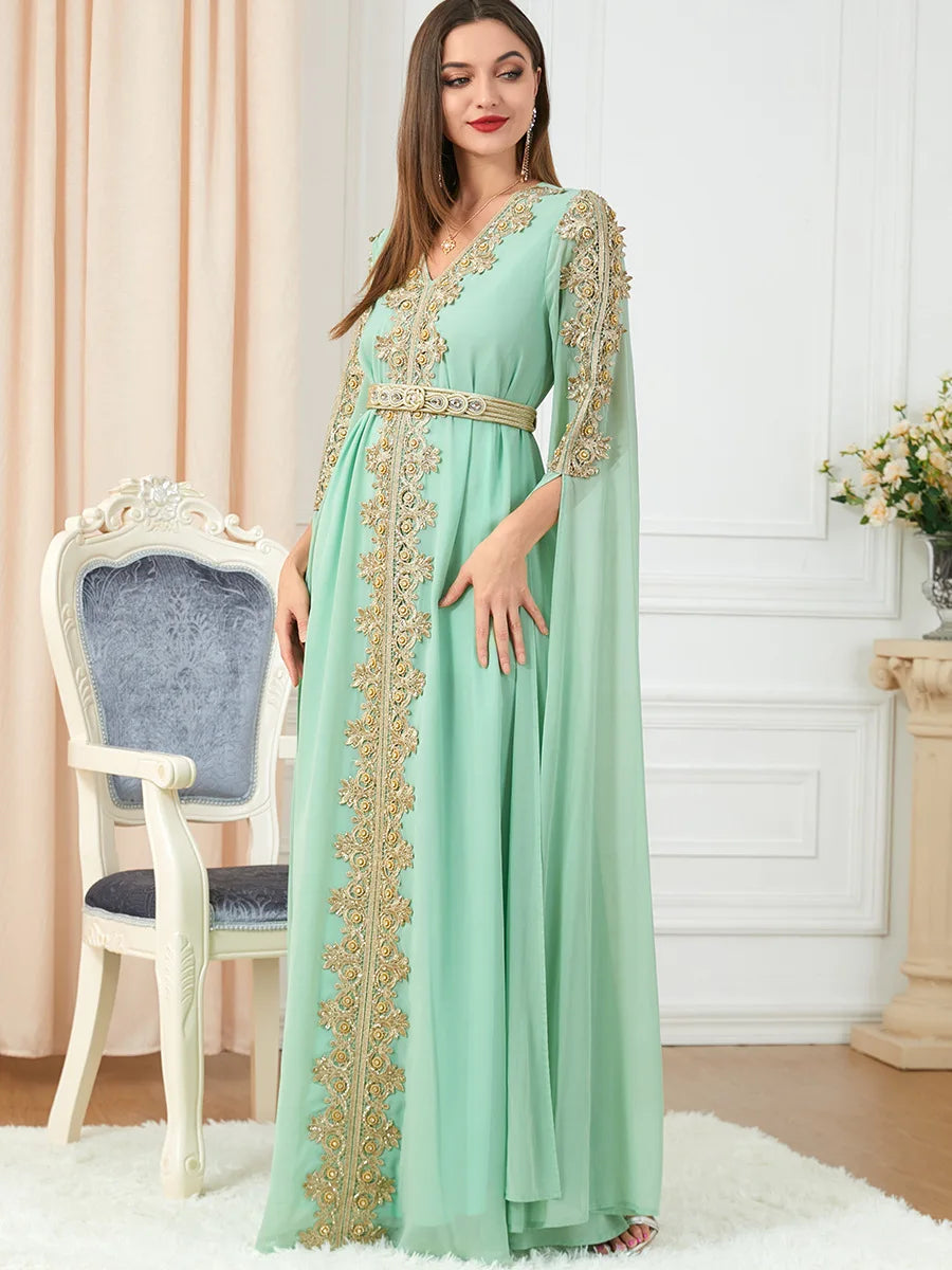 Moroccan Party Abaya Dress