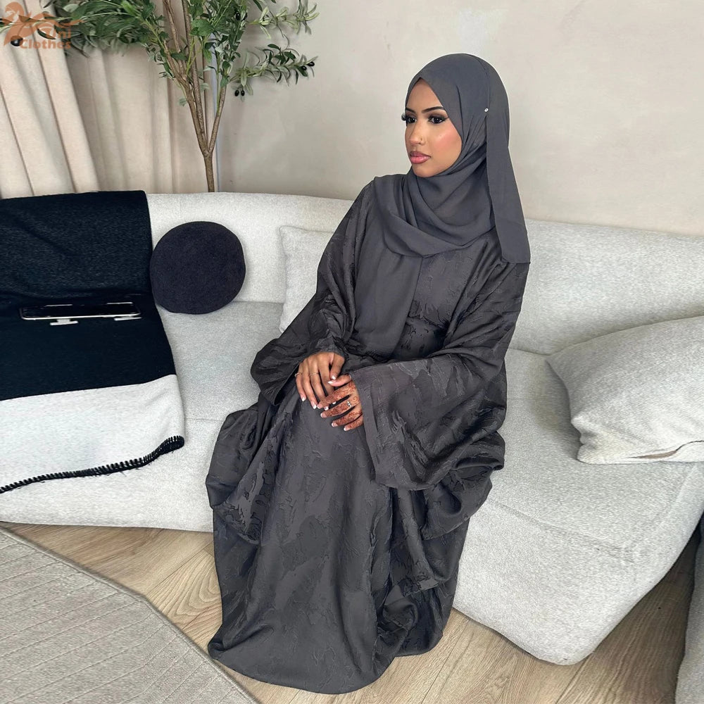 Luxury Satin Abaya Dress