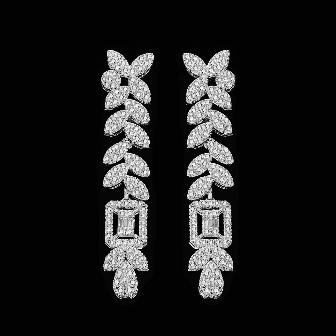 Luxury 4 Piece Cubic Zirconia Bridal Jewelry Set