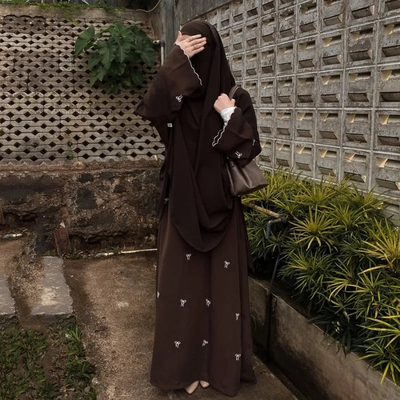 Luxury Butterfly Embroidery Abaya