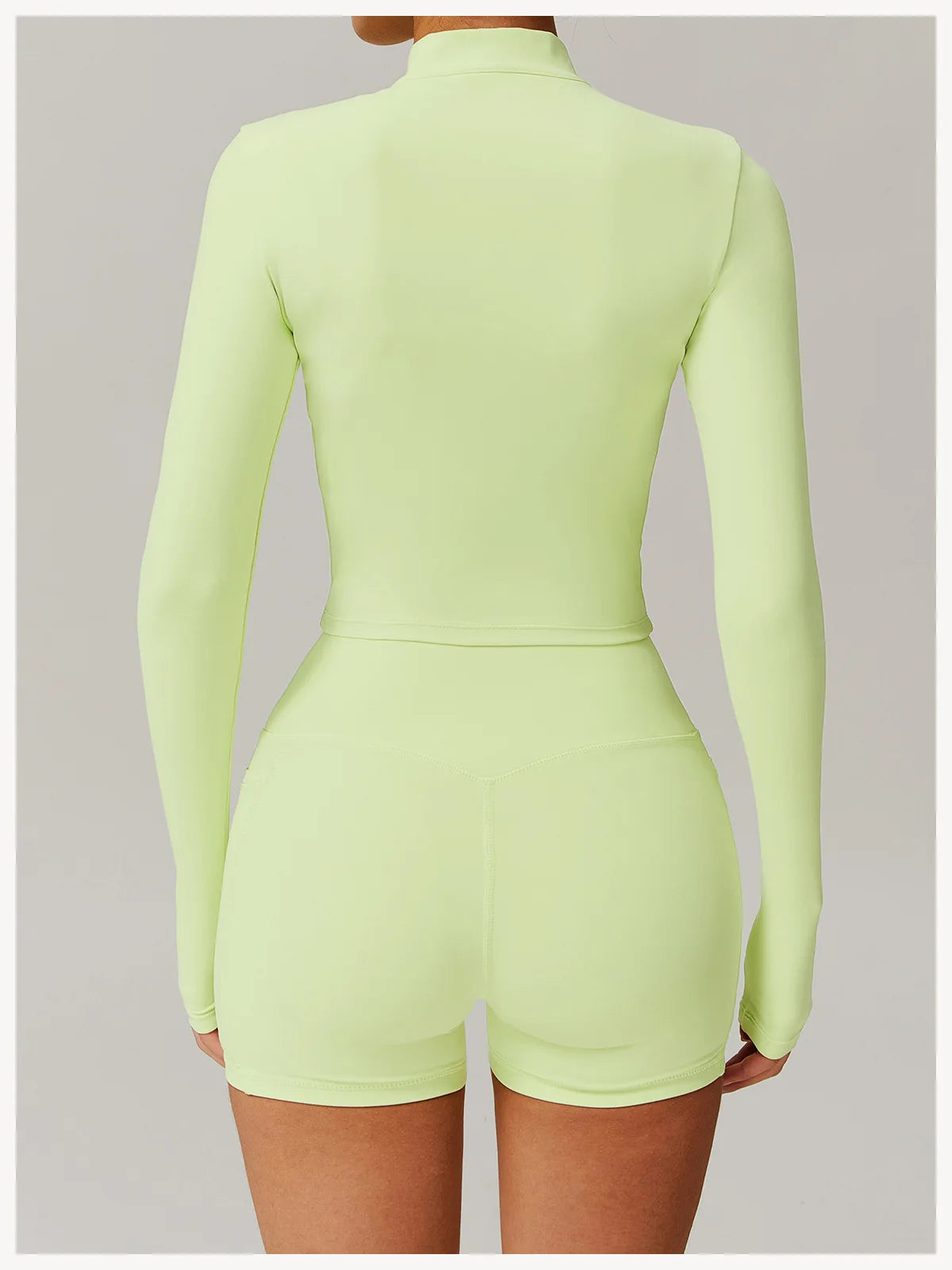 Fitted Zip Up Fitness Yoga Jacket