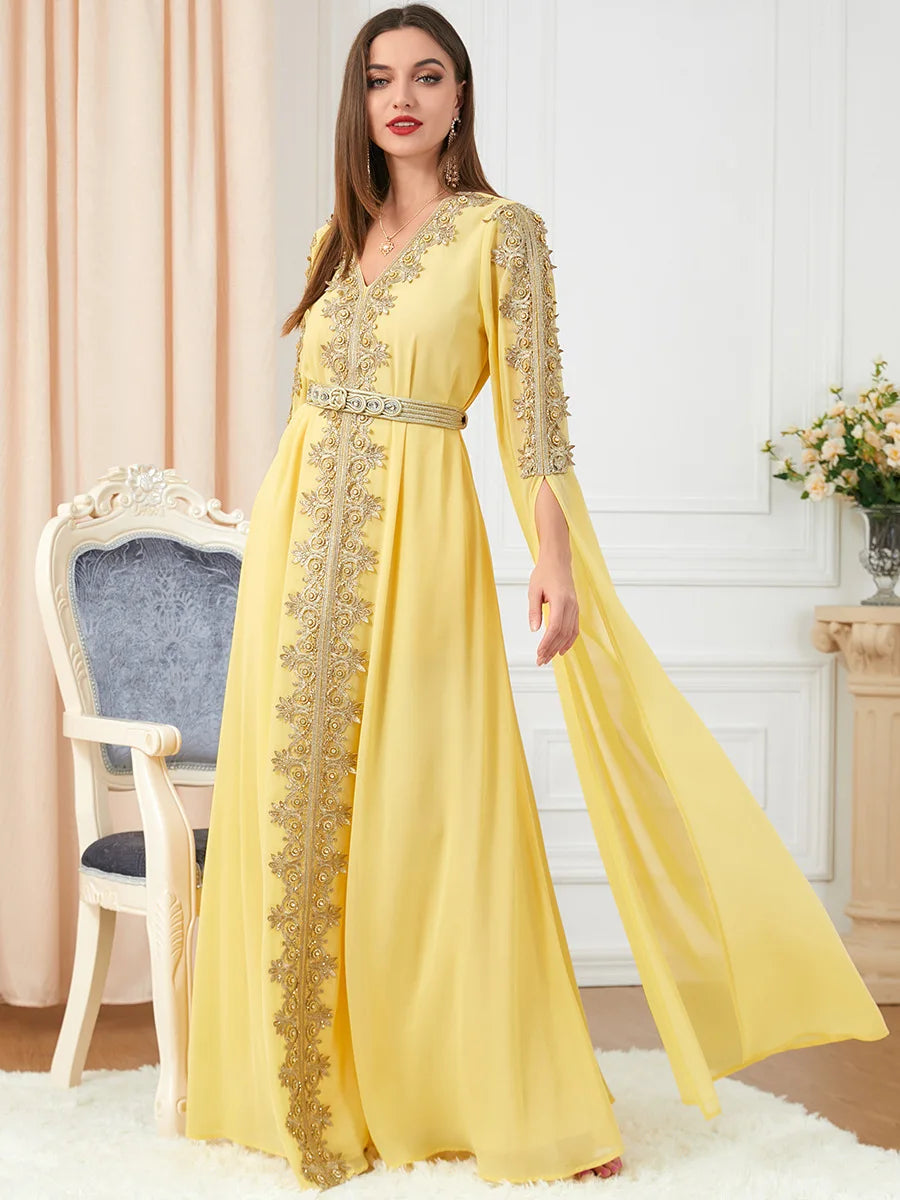Moroccan Party Abaya Dress