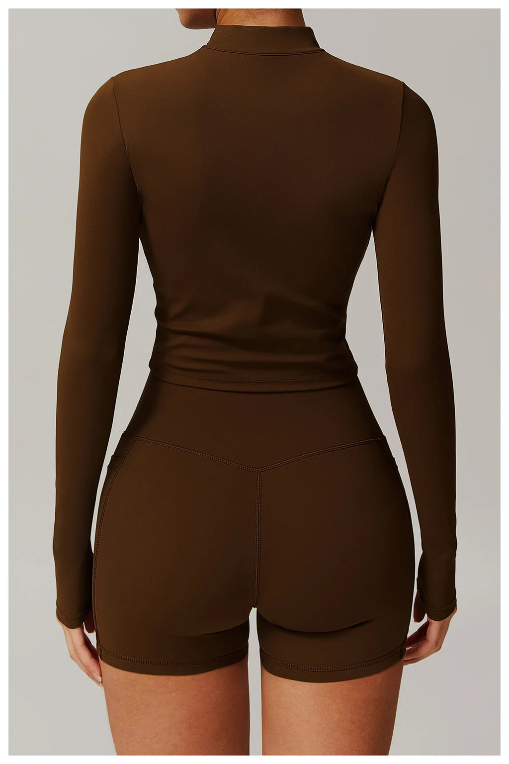 Fitted Zip Up Fitness Yoga Jacket