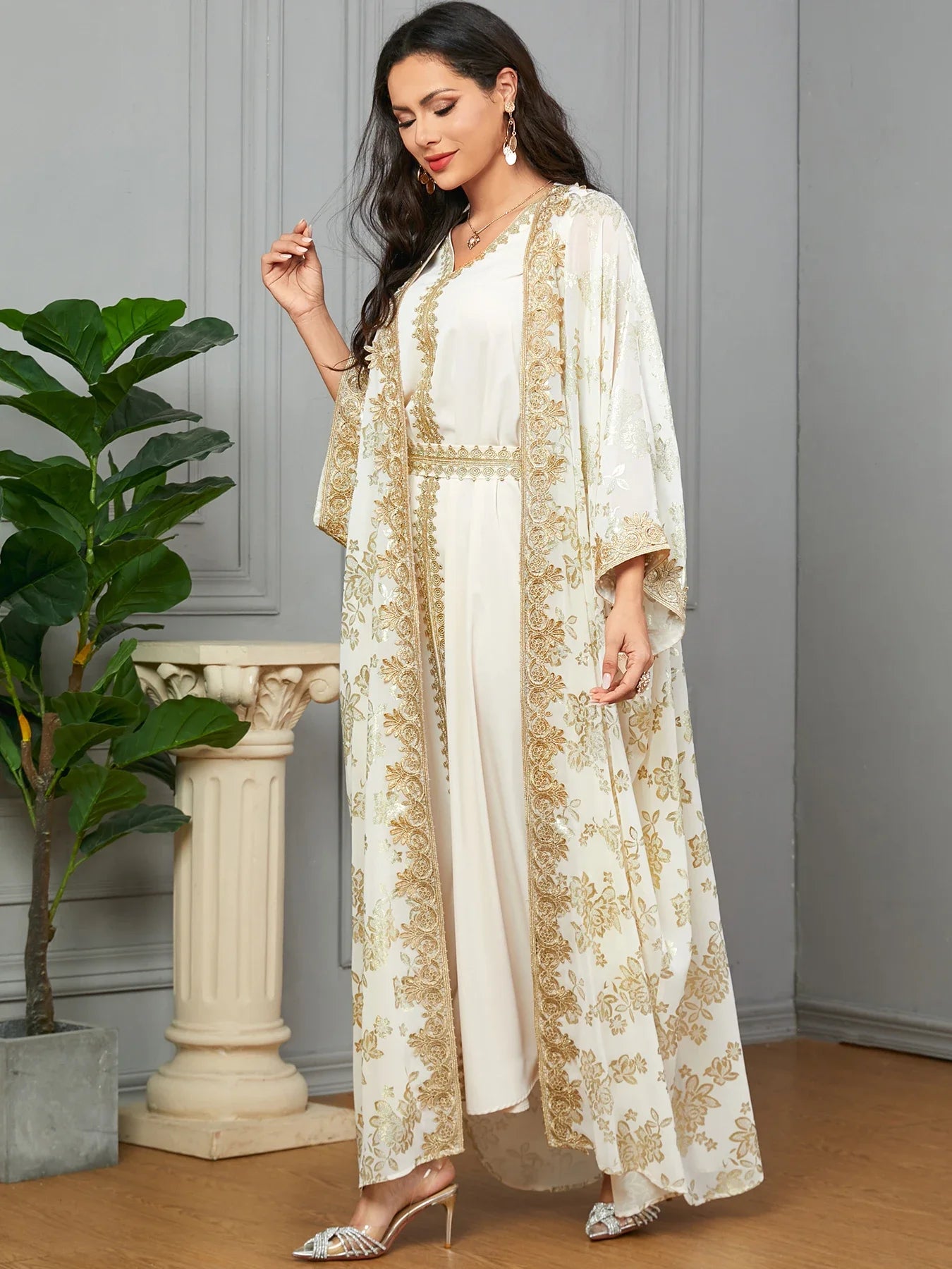 Eid Muslim Party Abaya Dress