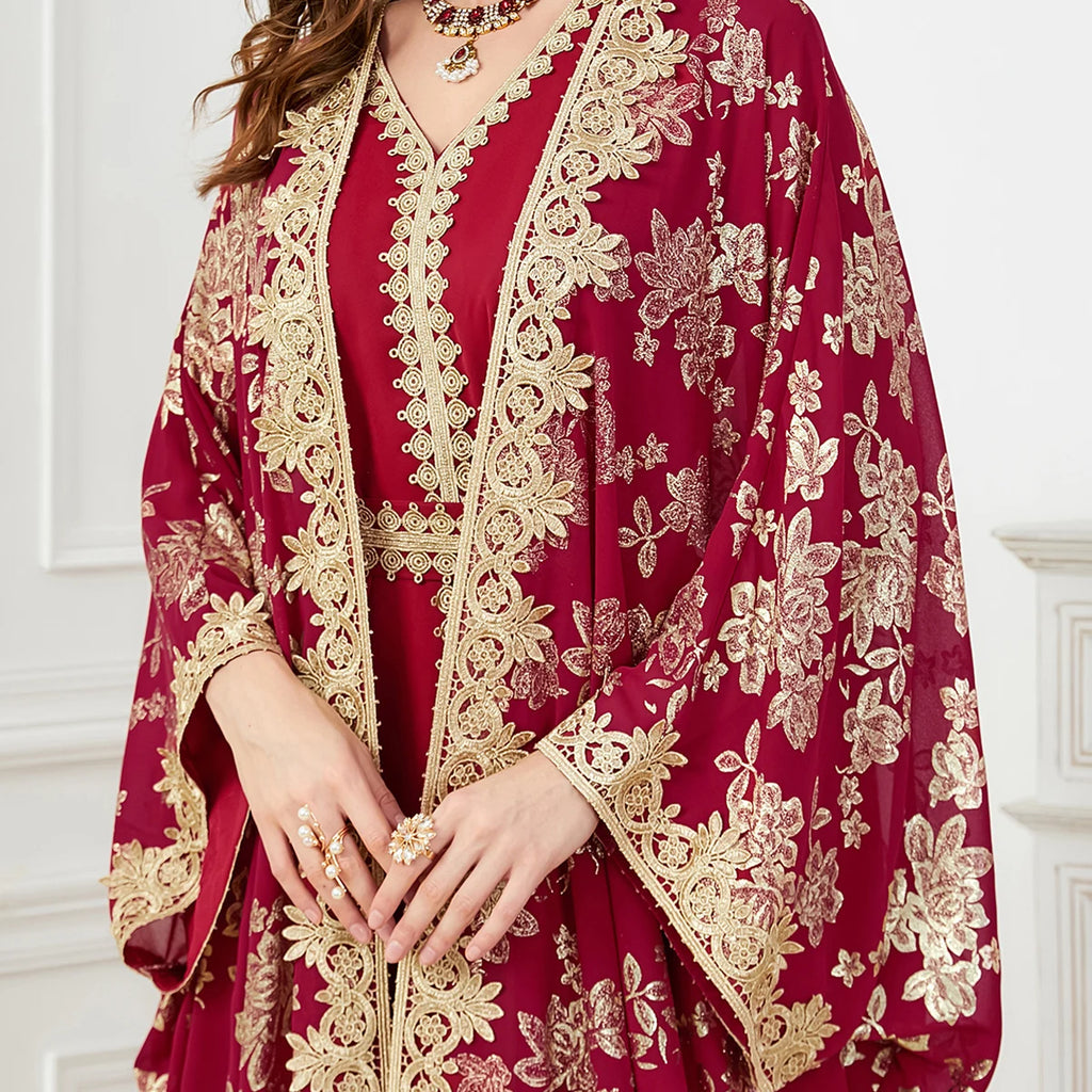 Eid Muslim Party Abaya Dress