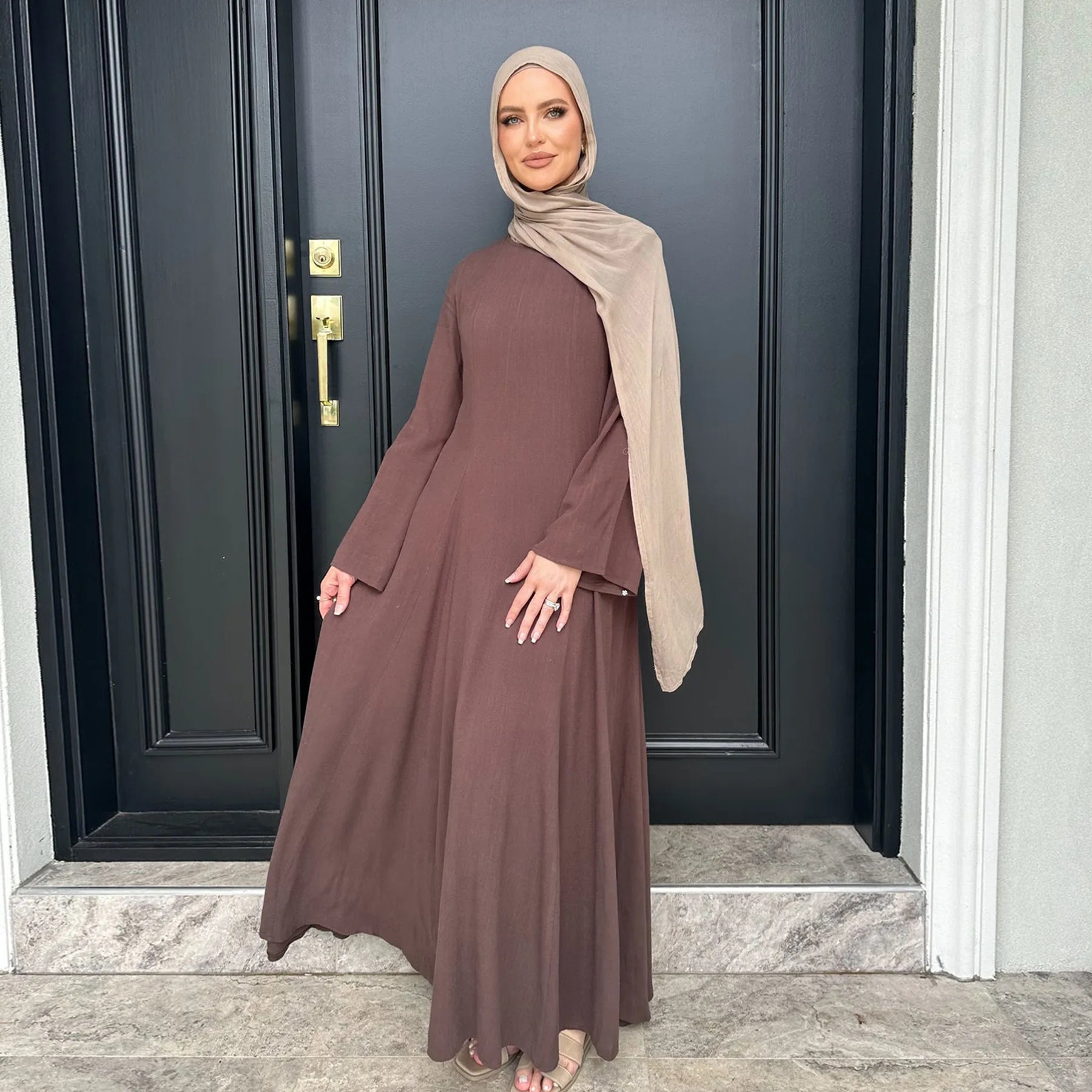 Plain Elegant Abaya Dress