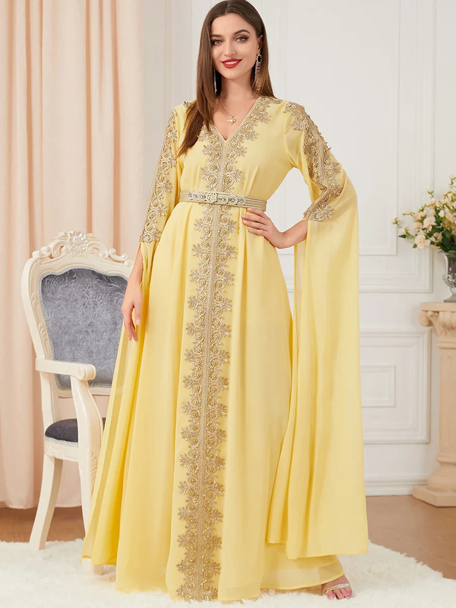 Moroccan Party Abaya Dress