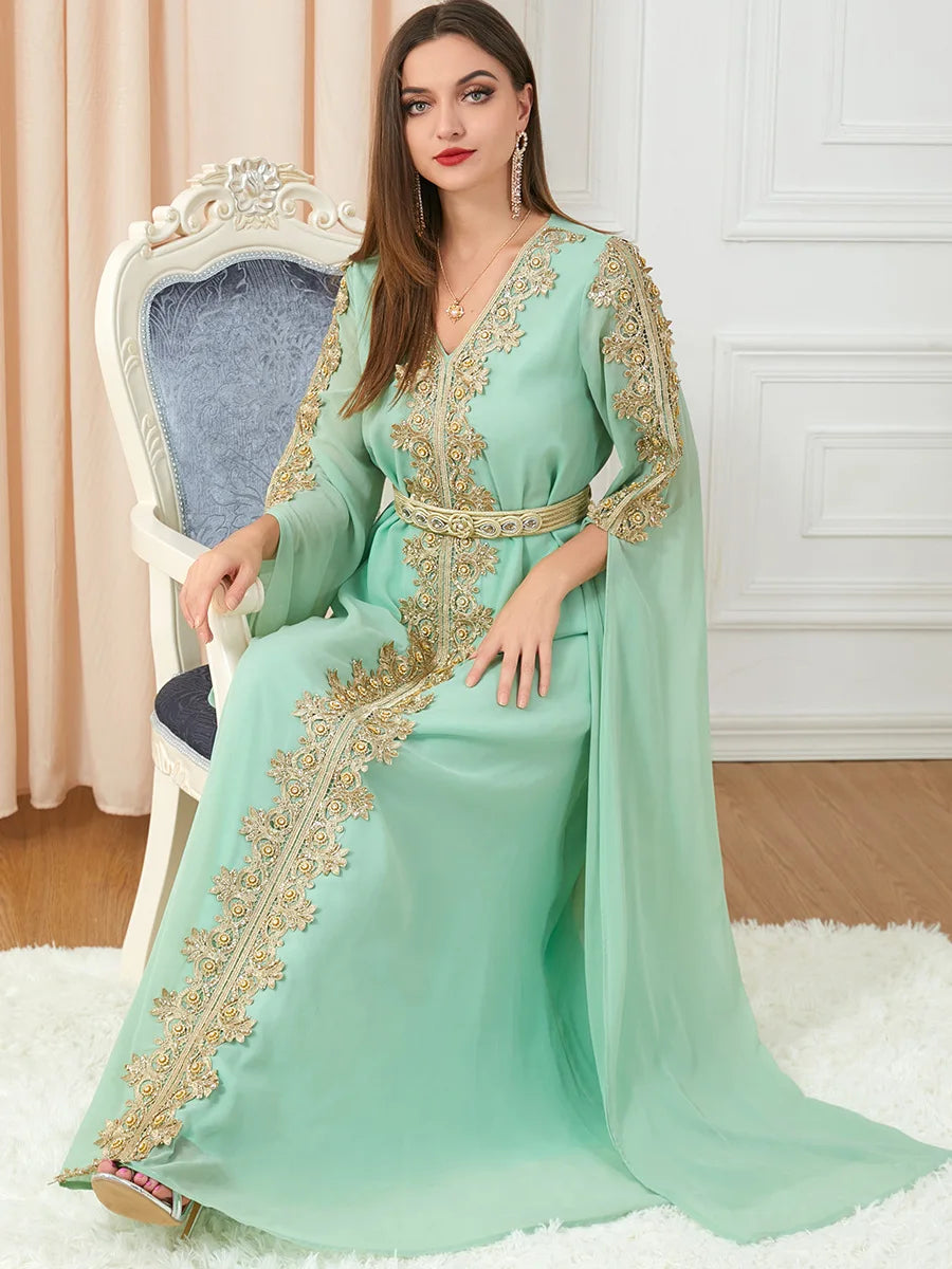 Moroccan Party Abaya Dress