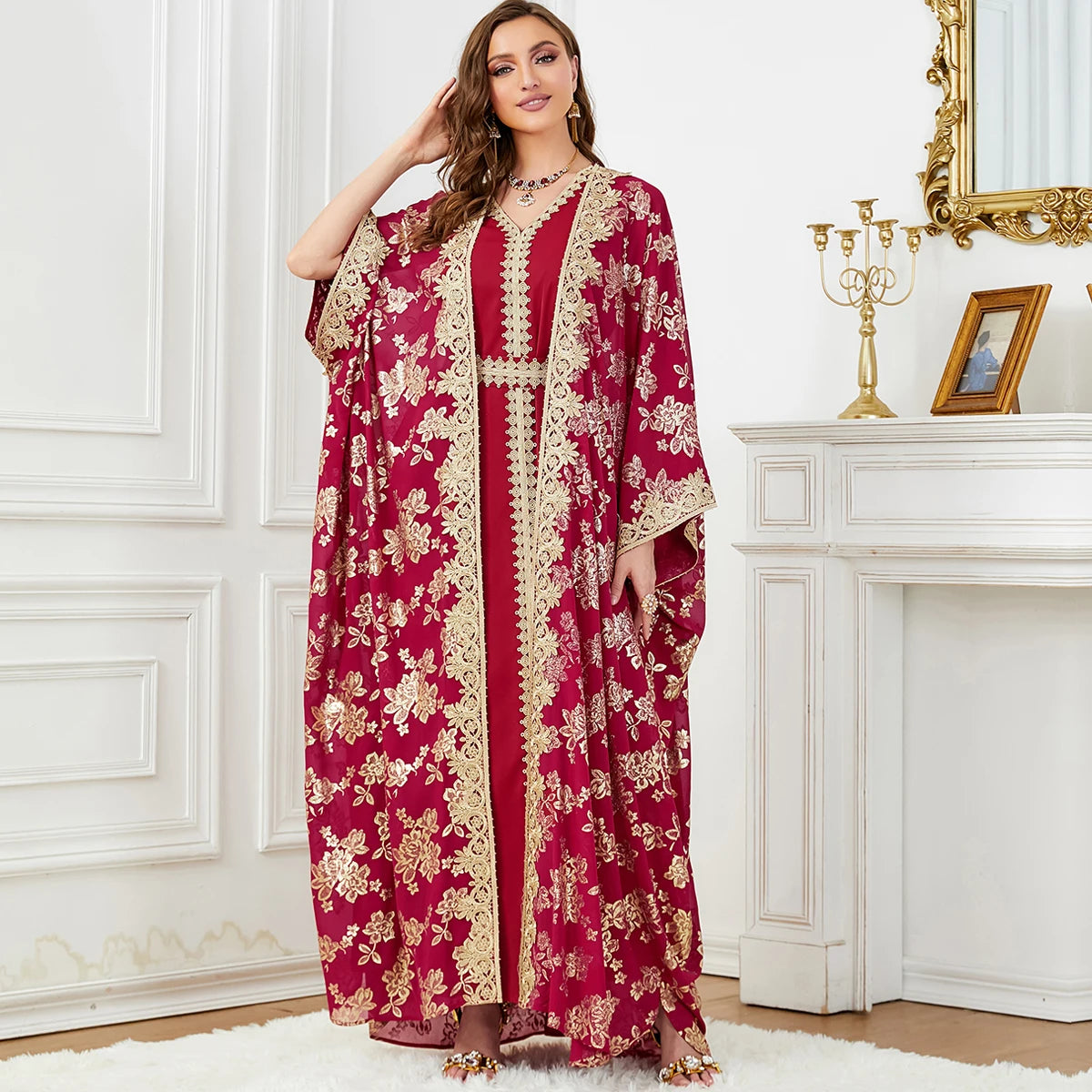 Eid Muslim Party Abaya Dress