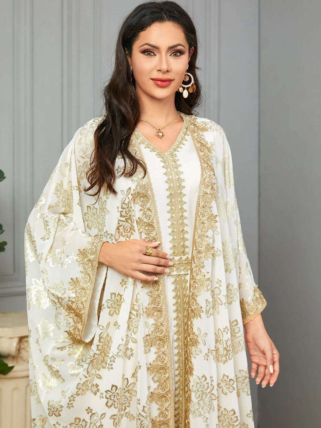 Eid Muslim Party Abaya Dress