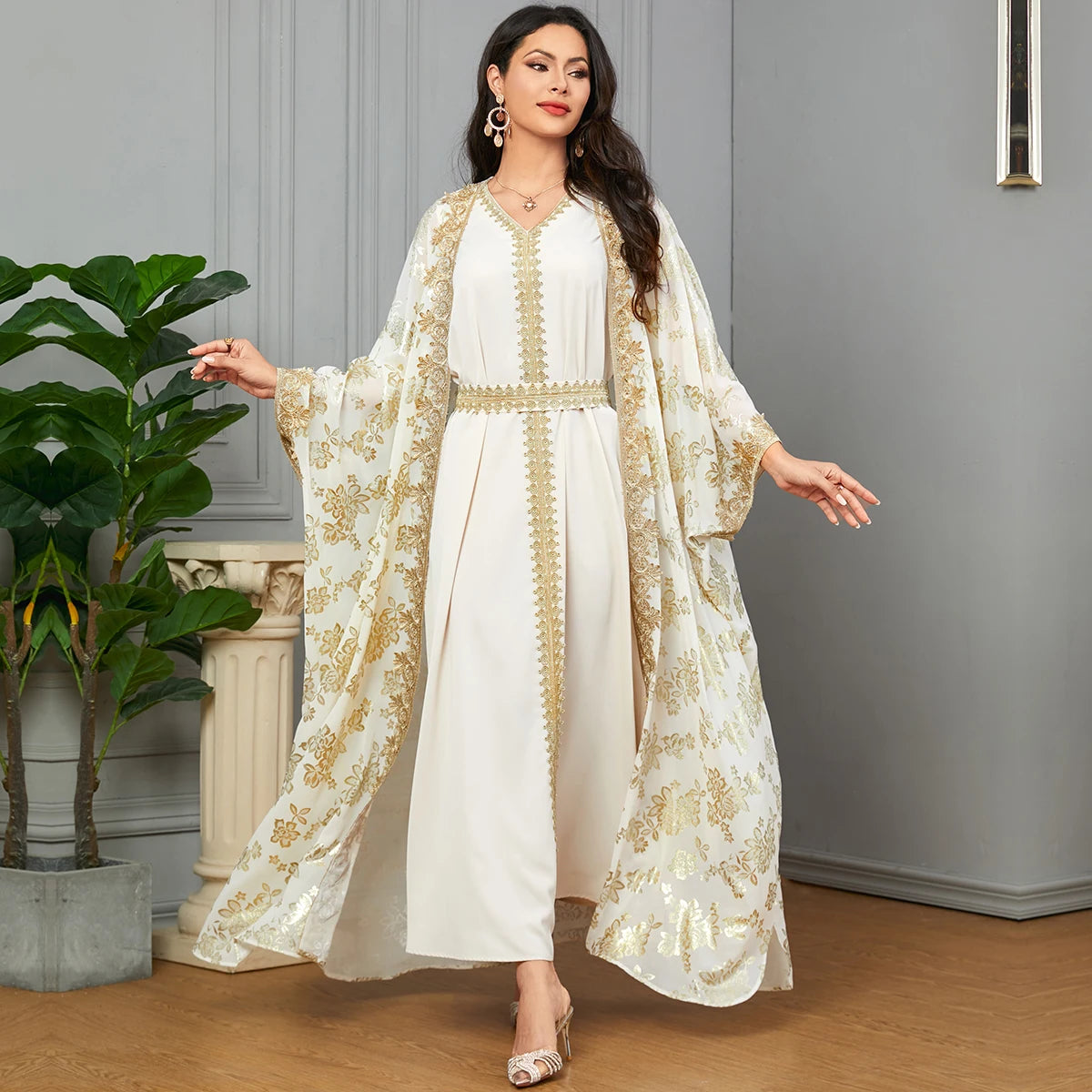 Eid Muslim Party Abaya Dress