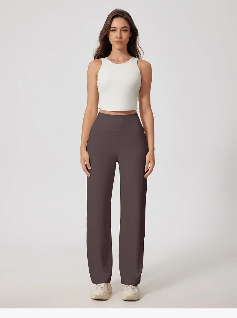 High Waisted Flared Pants