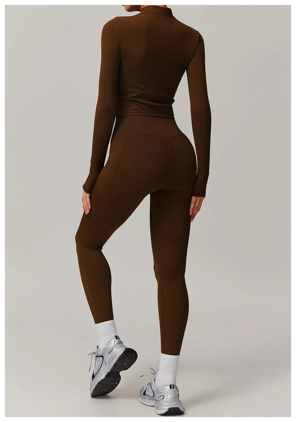 Fitted Zip Up Fitness Yoga Jacket