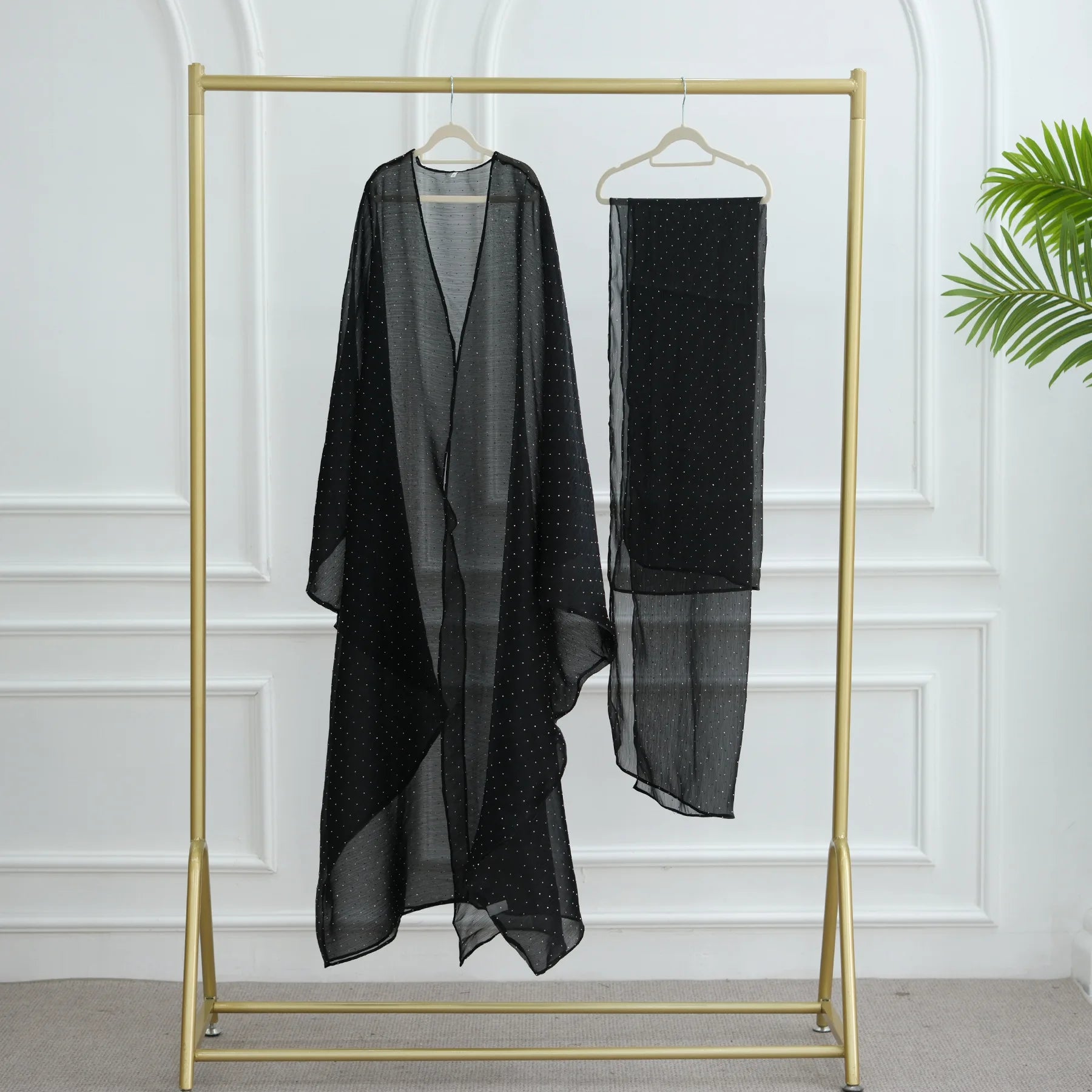 Elegant Abaya and Hijab Set