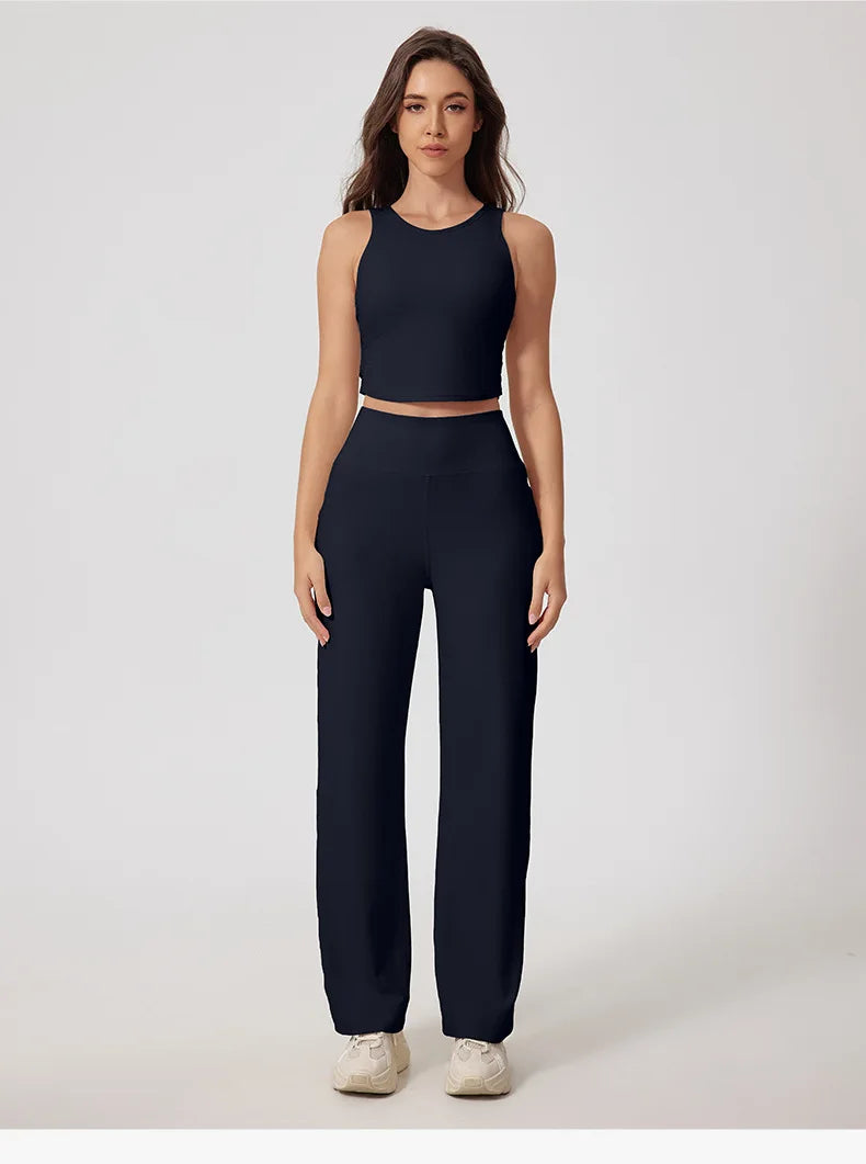 High Waisted Flared Pants