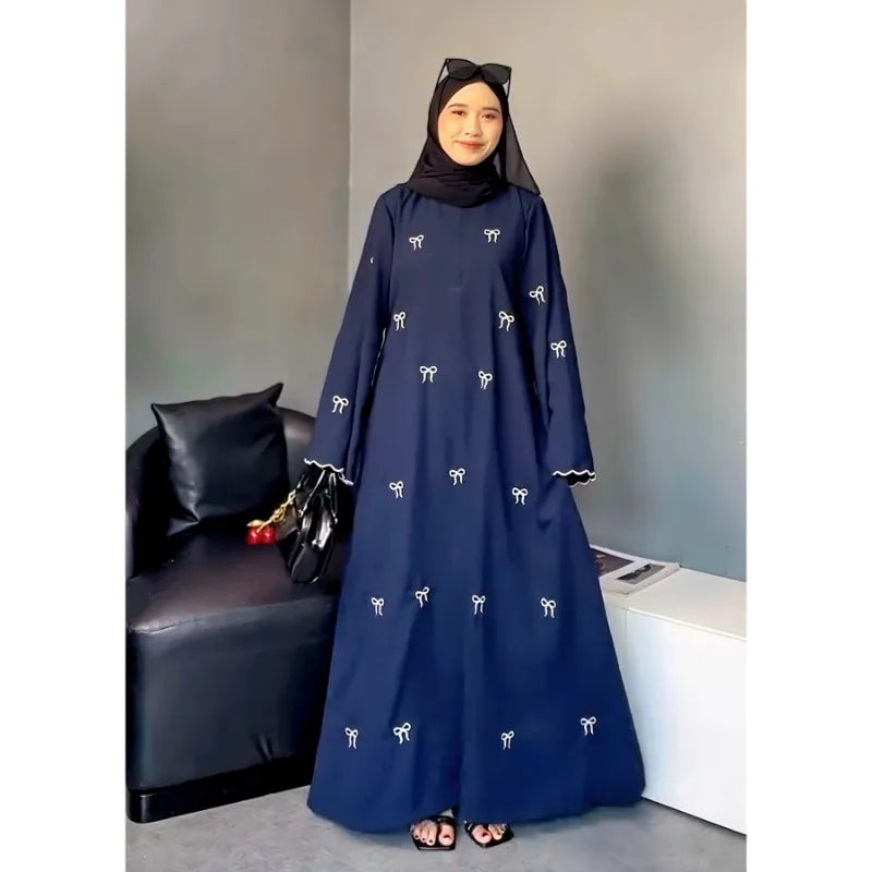 Luxury Butterfly Embroidery Abaya