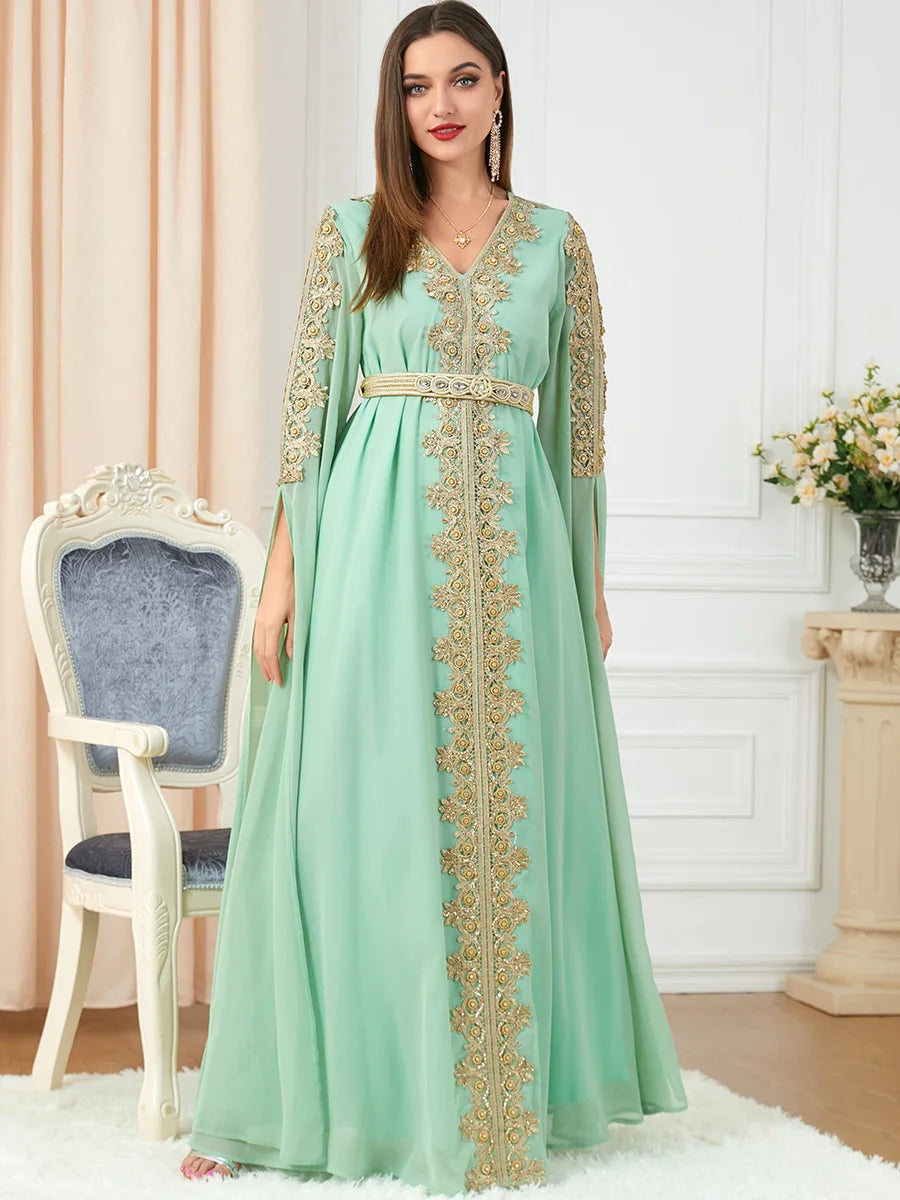 Moroccan Party Abaya Dress