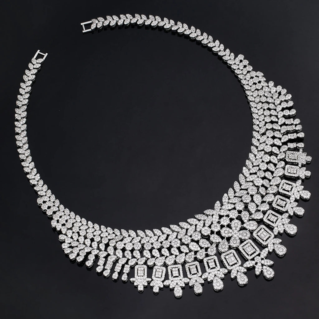 Luxury 4 Piece Cubic Zirconia Bridal Jewelry Set