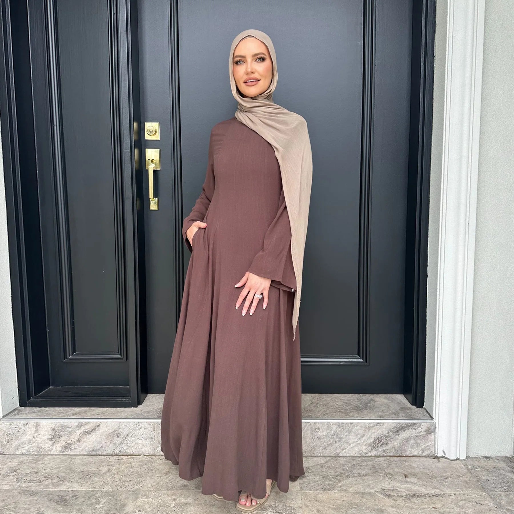 Plain Elegant Abaya Dress