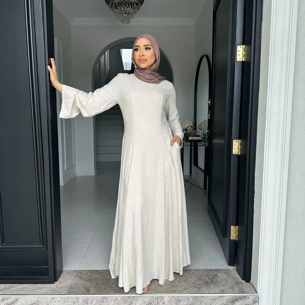 Plain Elegant Abaya Dress
