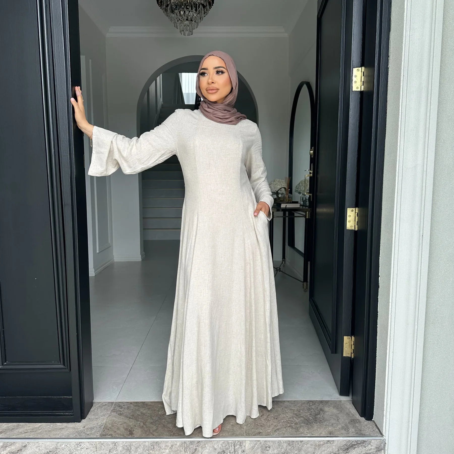 Plain Elegant Abaya Dress