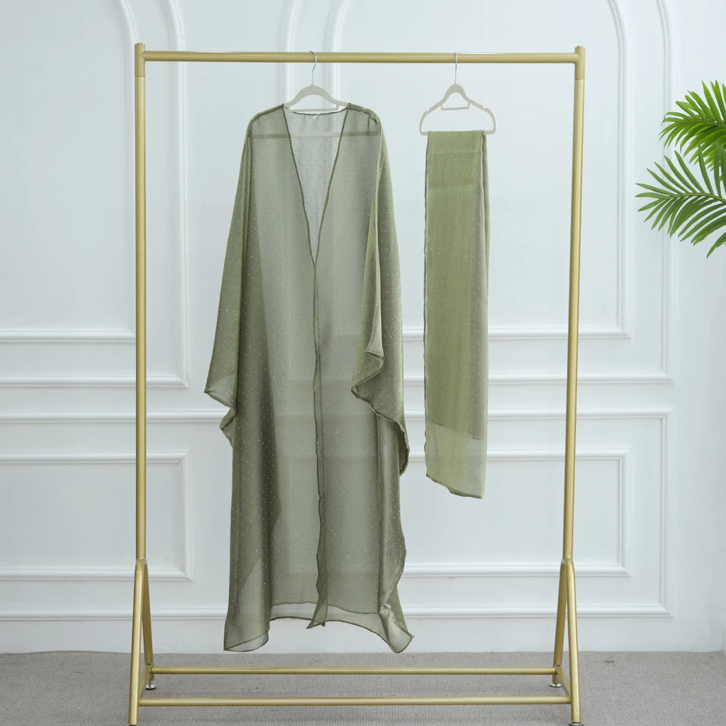 Elegant Abaya and Hijab Set