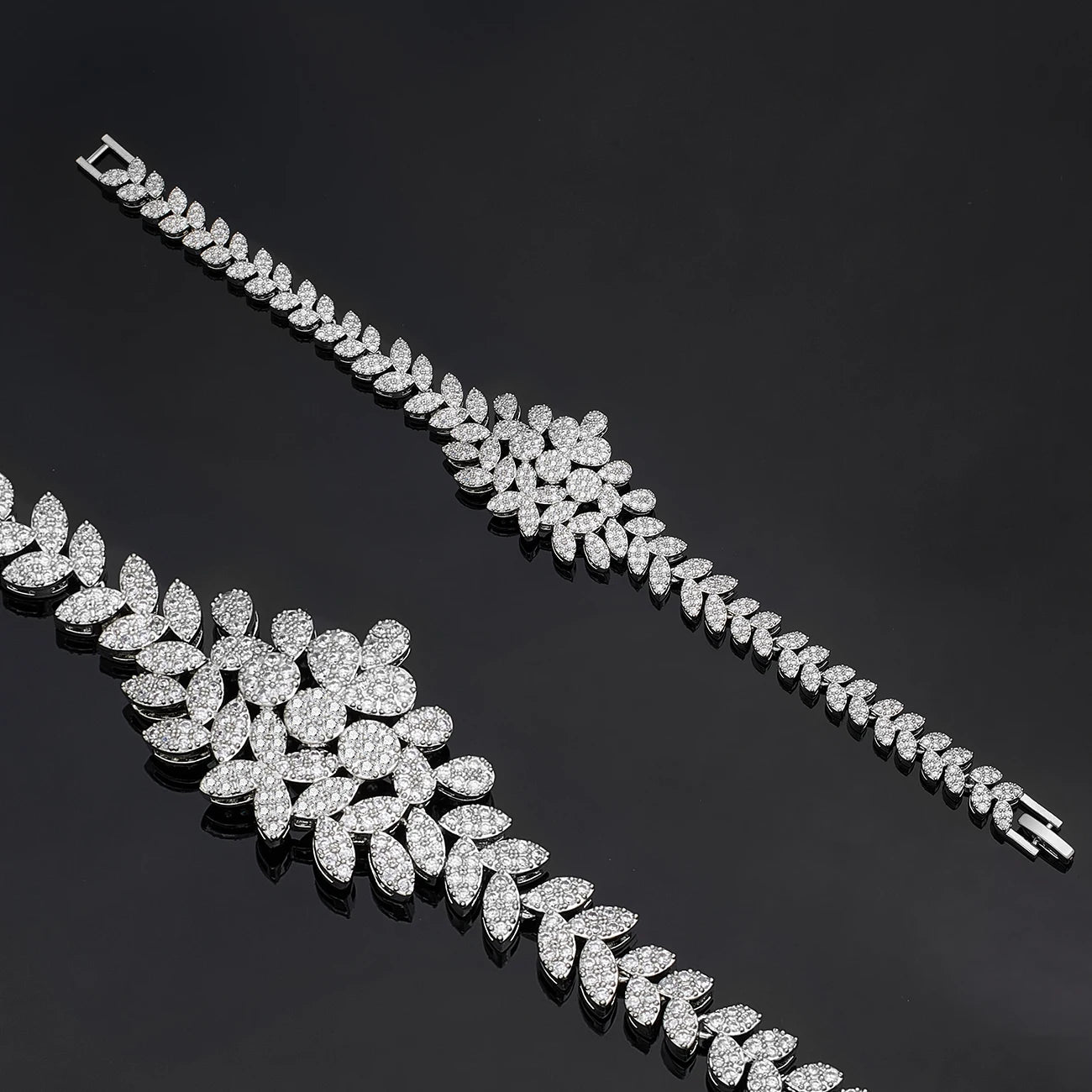 Luxury 4 Piece Cubic Zirconia Bridal Jewelry Set