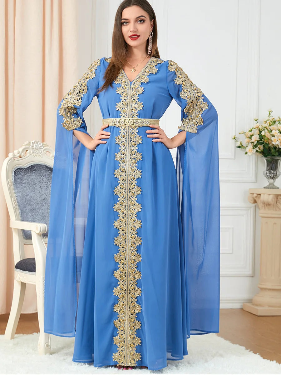 Moroccan Party Abaya Dress