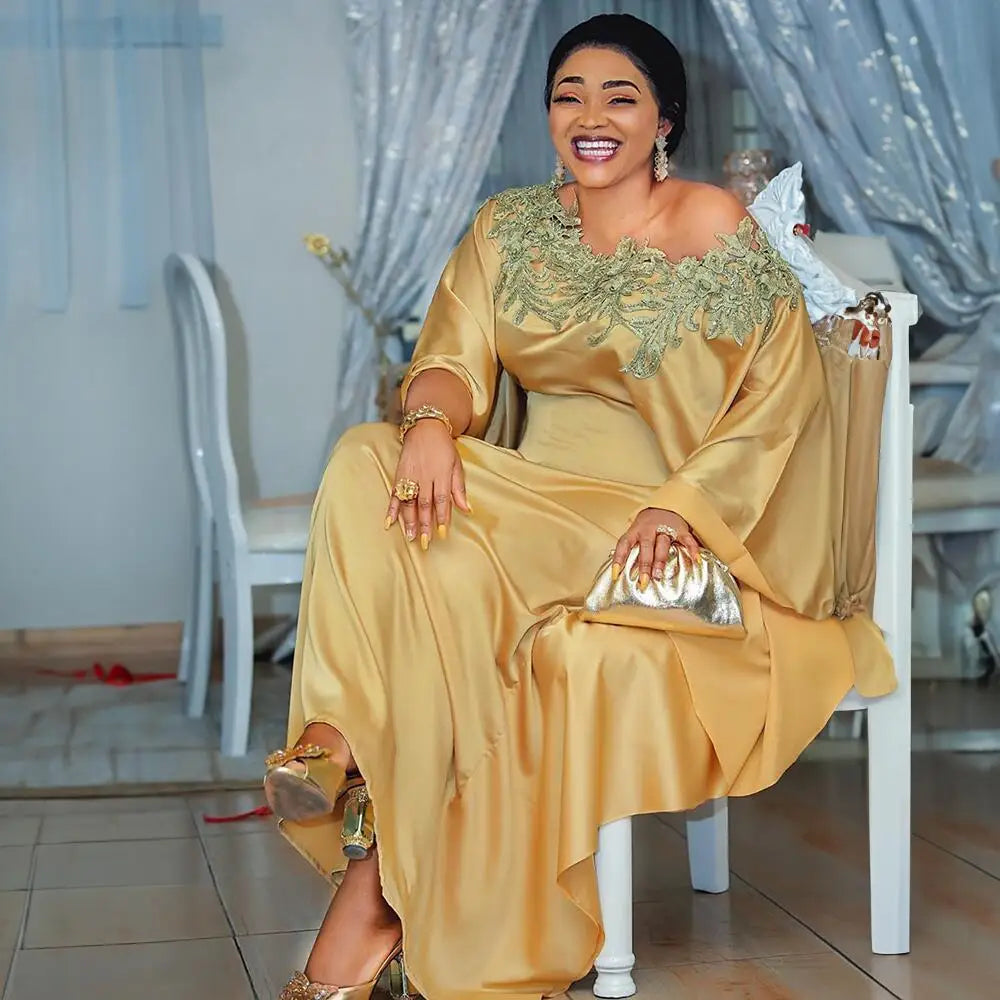 African Muslim Maxi Abaya Dress