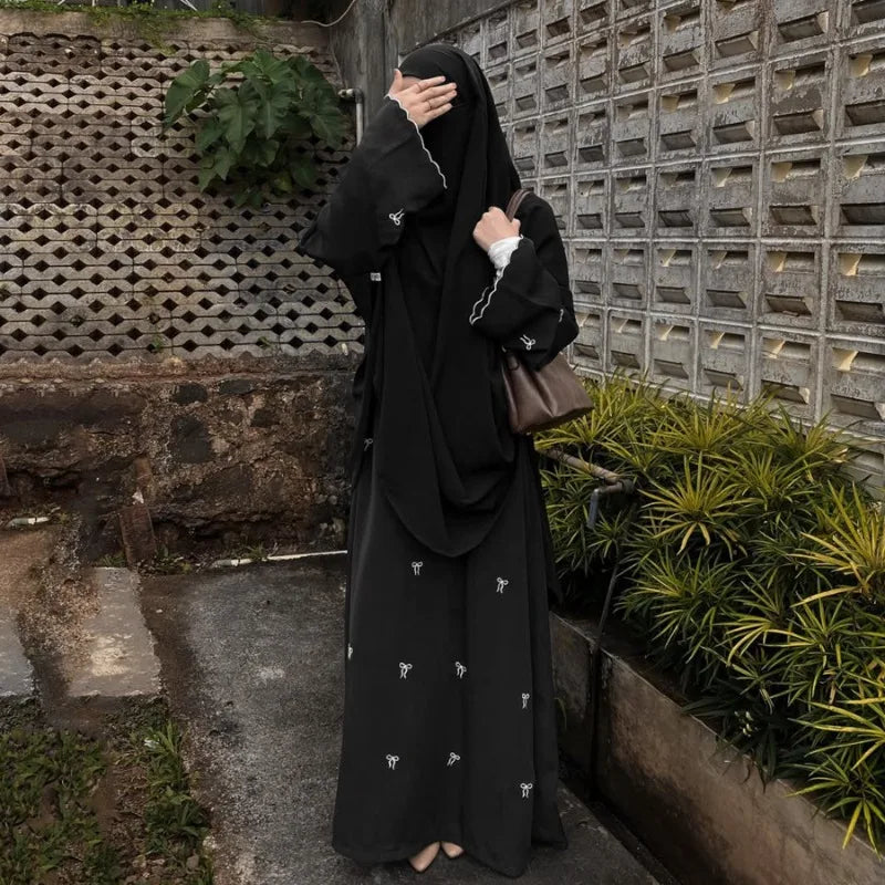 Luxury Butterfly Embroidery Abaya