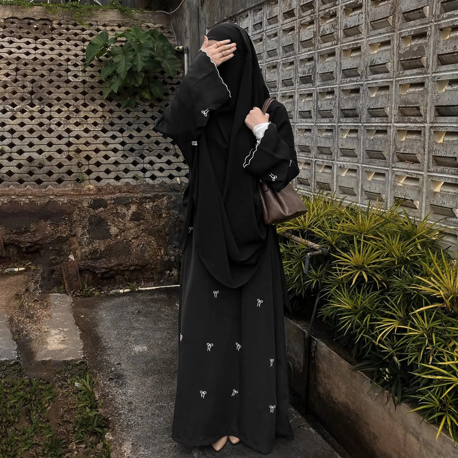 Luxury Butterfly Embroidery Abaya